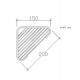 Επίτοιχη Ραφιέρα Γωνιακή Βαρέως Τύπου 15x15cm Tema 74022 Inox Επίτοιχη Ραφιέρα Γωνιακή Βαρέως Τύπου 15x15cm Tema 74022 Inox